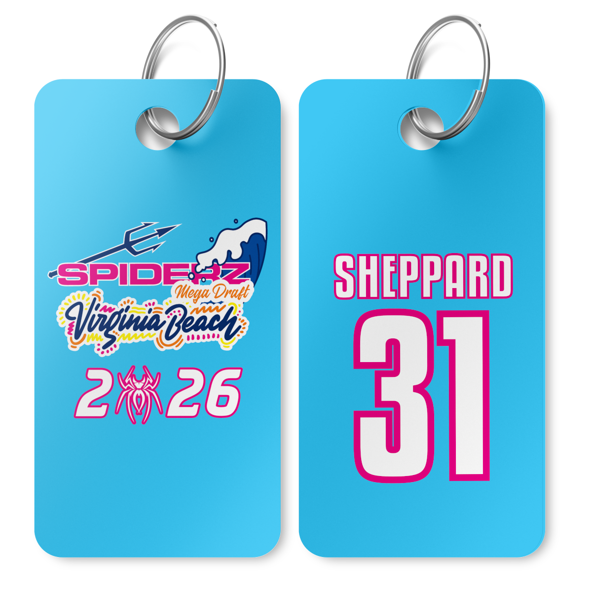 '26 Virginia Beach Mega Draft - Custom Bag Tag