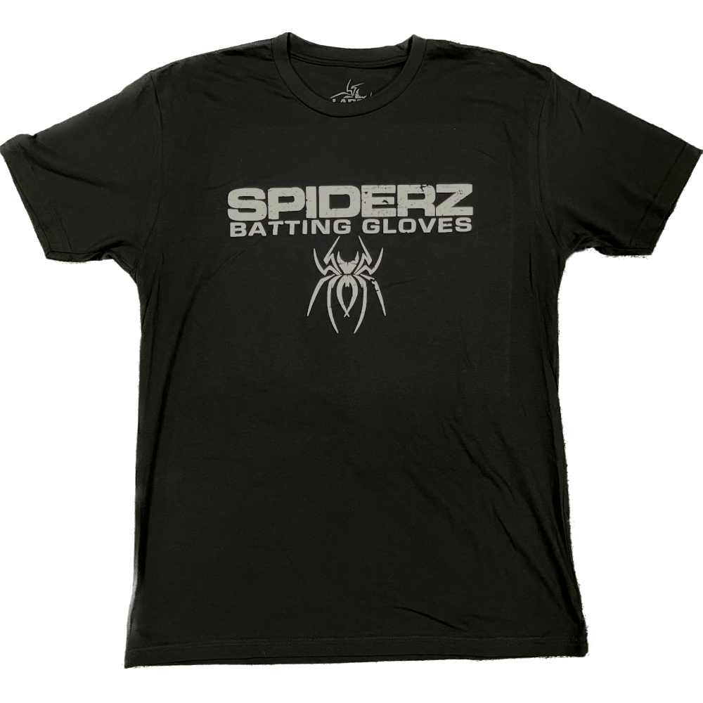 Spiderz Batting Gloves Black/White "OG" Premium T-Shirt