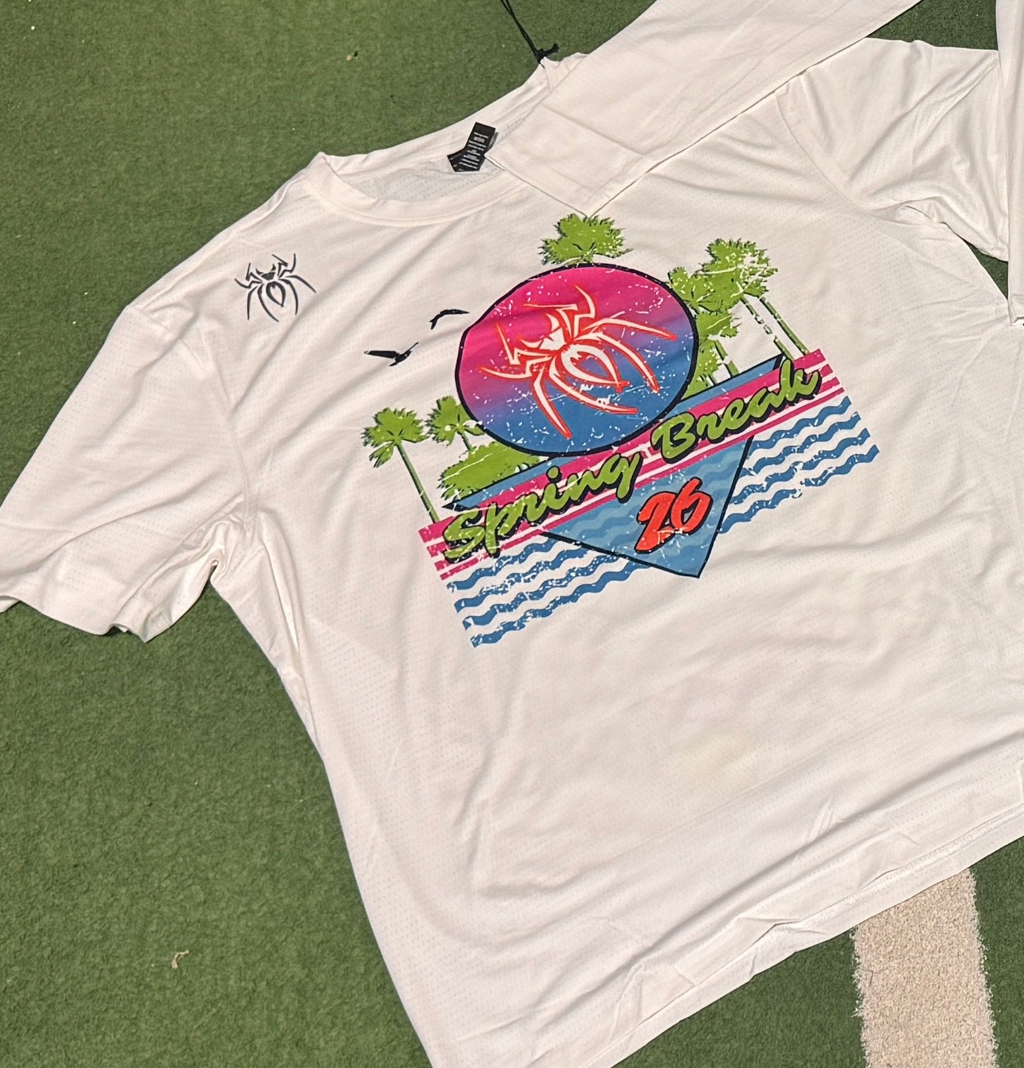 Spiderz Retro Spring Break Performance Training Short Sleeve T-Shirt